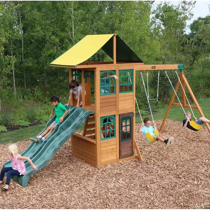Treasure Cove Wooden Swing Set