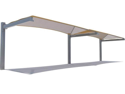 Full Cantilever Hip Roof Shade Structure