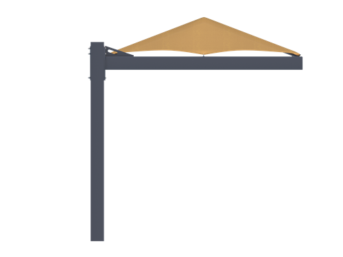 Full Cantilever Hip Roof Shade Structure