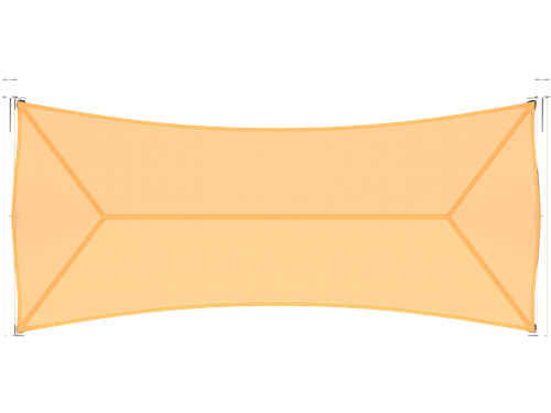 Full Cantilever Hip Roof Shade Structure