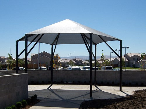 Hexagon Shade Structure with 6 Posts