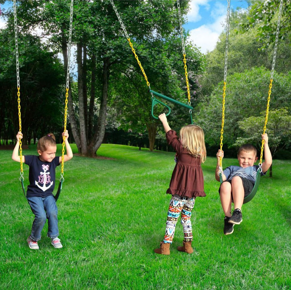Sun Valley Deluxe Wooden Swing Set