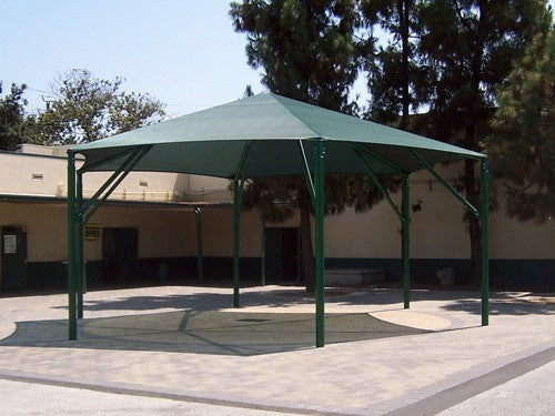 Hexagon Shade Structure with 6 Posts