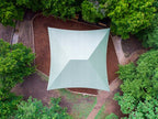 Hip Roof Shade Structure with 4 Posts and 14 Foot Entry