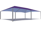 Extended Superspan Hip Roof Shade Structure with 6 Posts