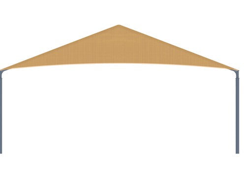 Hip Roof Shade Structure with 4 Posts and 8 Foot Entry