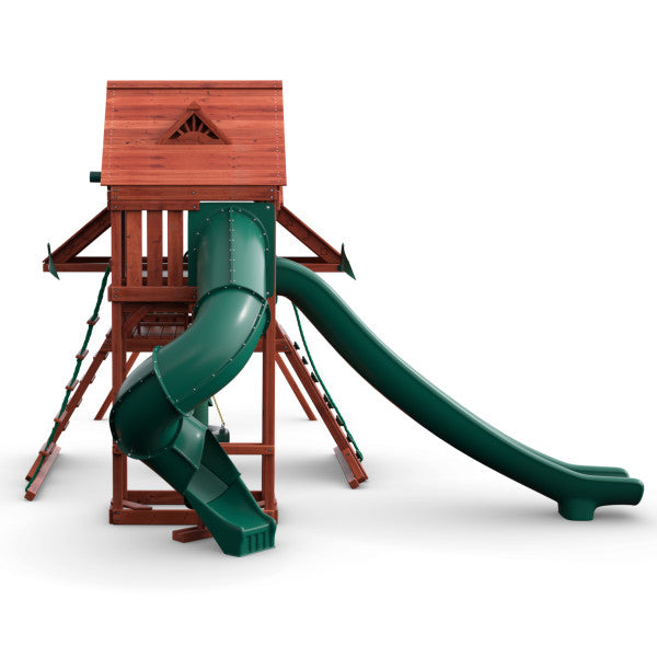 Sun Palace Deluxe Wooden Swing Set