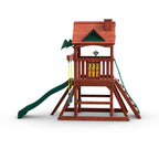 Five Star II Space Saver Wooden Swing Set