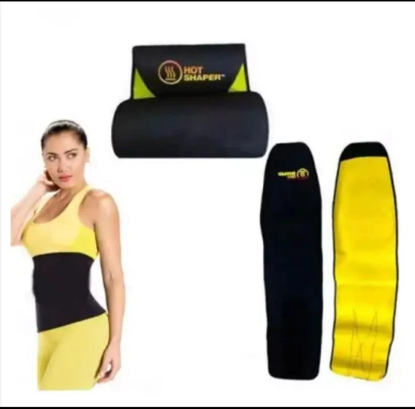 Premium Adjustable Tummy Trimmer Belt for Waist Slimming & Fat Burner Hot Shaper Belt-Free Size for Men & Women