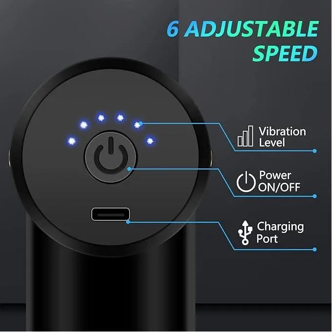 Portable Mini Muscle Massage Gun-Handheld Electric Deep Tissue Percussion Muscle Massager, Ultra Quiet Pain Relief Fascia Gun