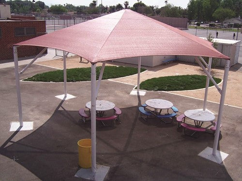 Hexagon Shade Structure with 6 Posts