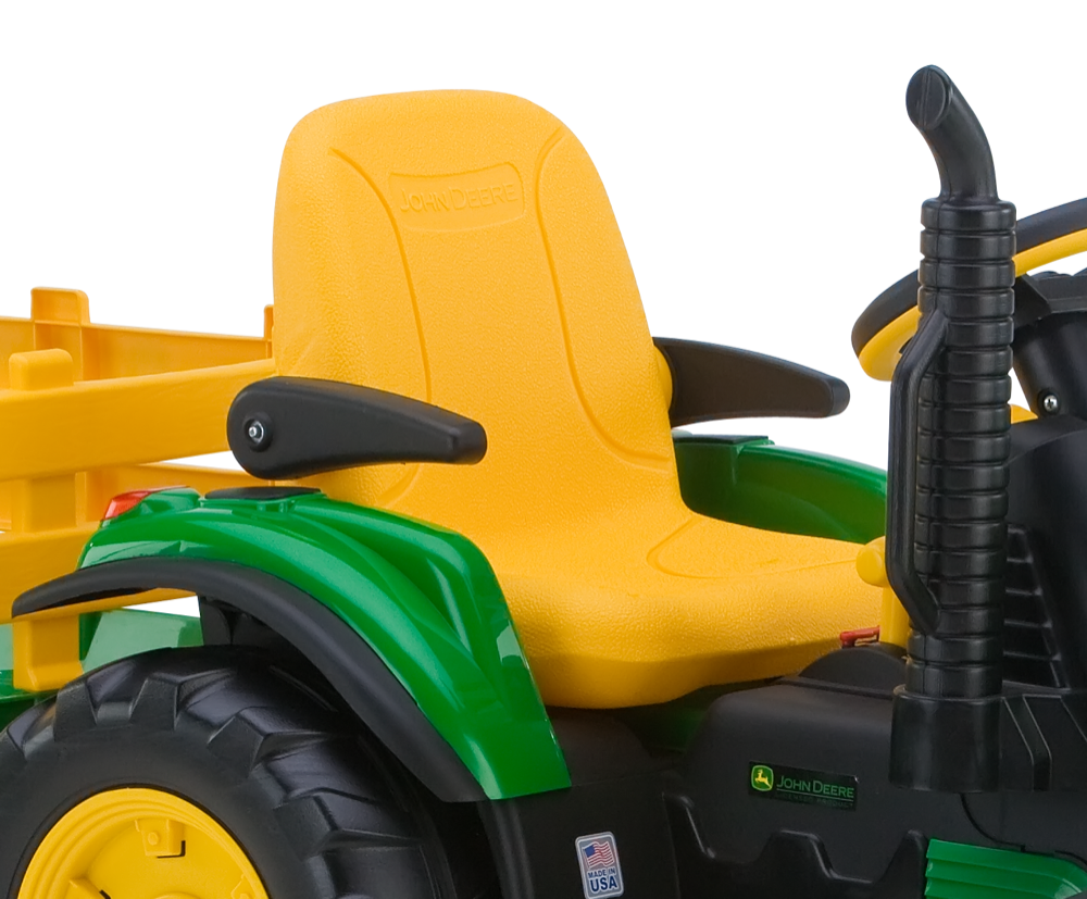 John Deere Ground Force Tractor With Trailer 12-Volt Ride On Vehicle