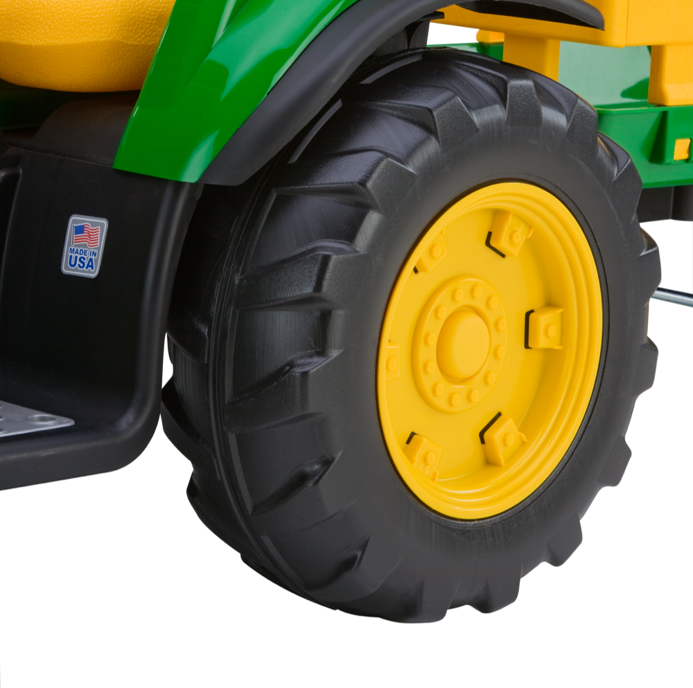 John Deere Ground Force Tractor With Trailer 12-Volt Ride On Vehicle