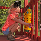 Double Down Wooden Swing Set
