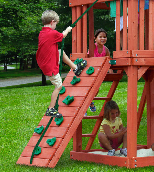 Double Down Wooden Swing Set