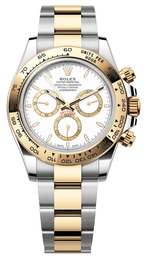 Rolex Cosmograph Daytona 40mm Two-Tone Yellow Gold White Dial - 126503 - New 2025