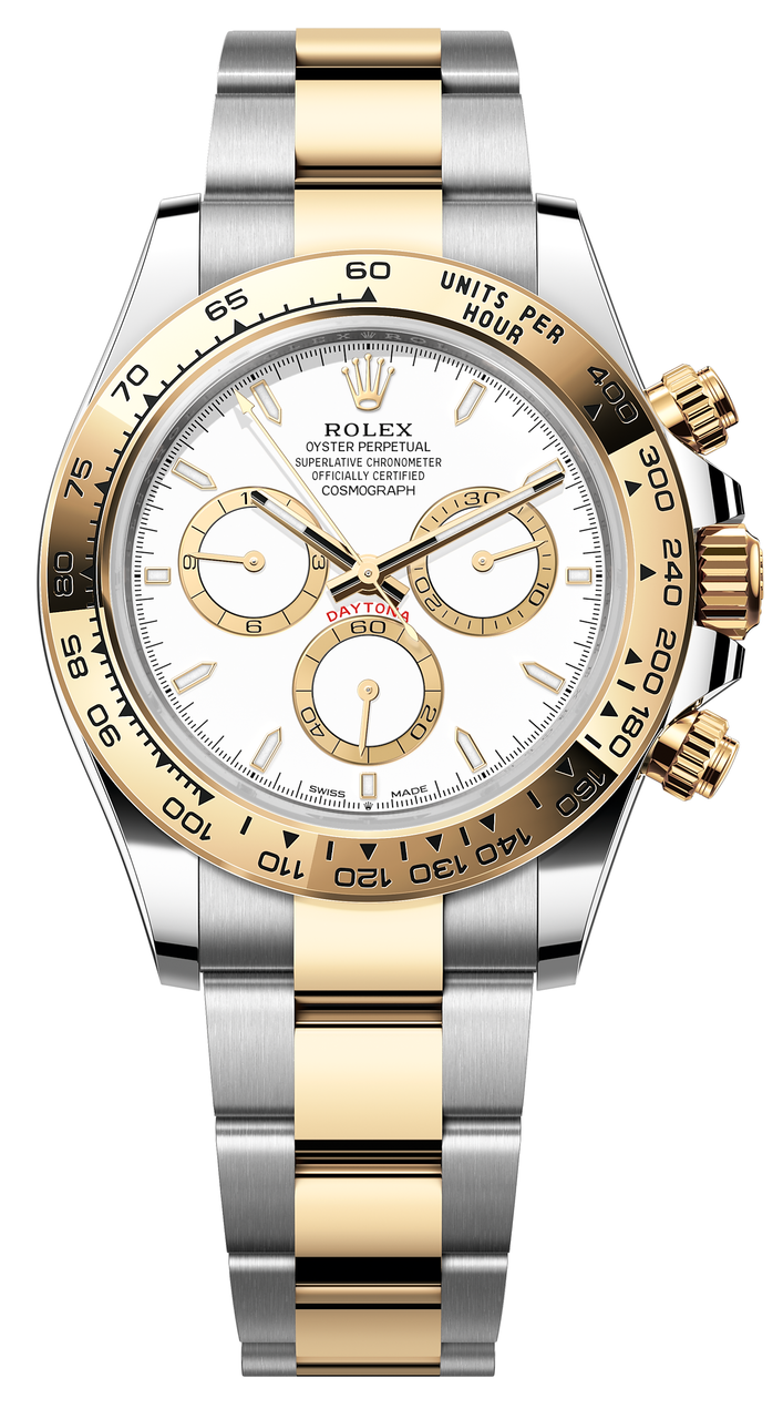 Rolex Cosmograph Daytona 40mm Two-Tone Yellow Gold White Dial - 126503 - New 2025
