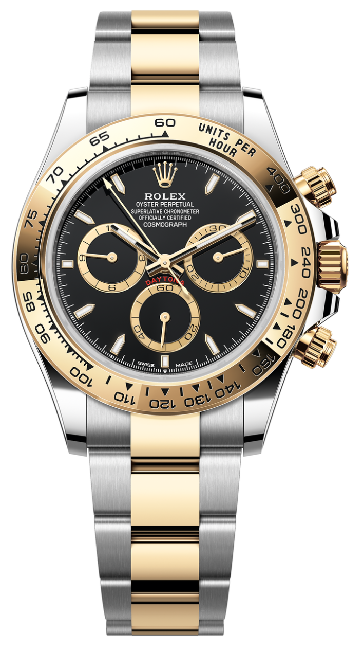 Rolex Cosmograph Daytona 40mm Two-Tone Yellow Gold Black Dial - 126503 - New 2025