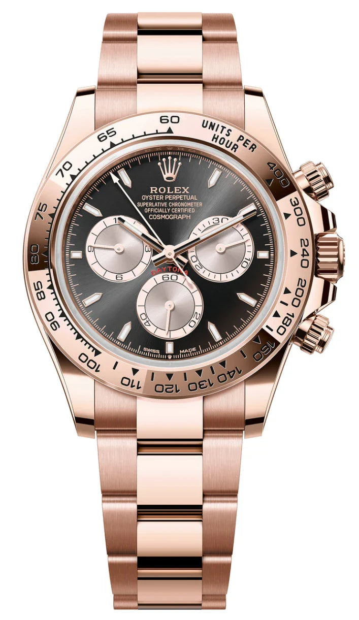 Rolex Cosmograph Daytona 40mm Everose Gold Black Dial - 126505 - New 2025