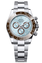 Rolex Cosmograph Daytona 40mm Platinum "Platona" Ceramic Brown Bezel Ice Blue Dial - 126506 - New 2025