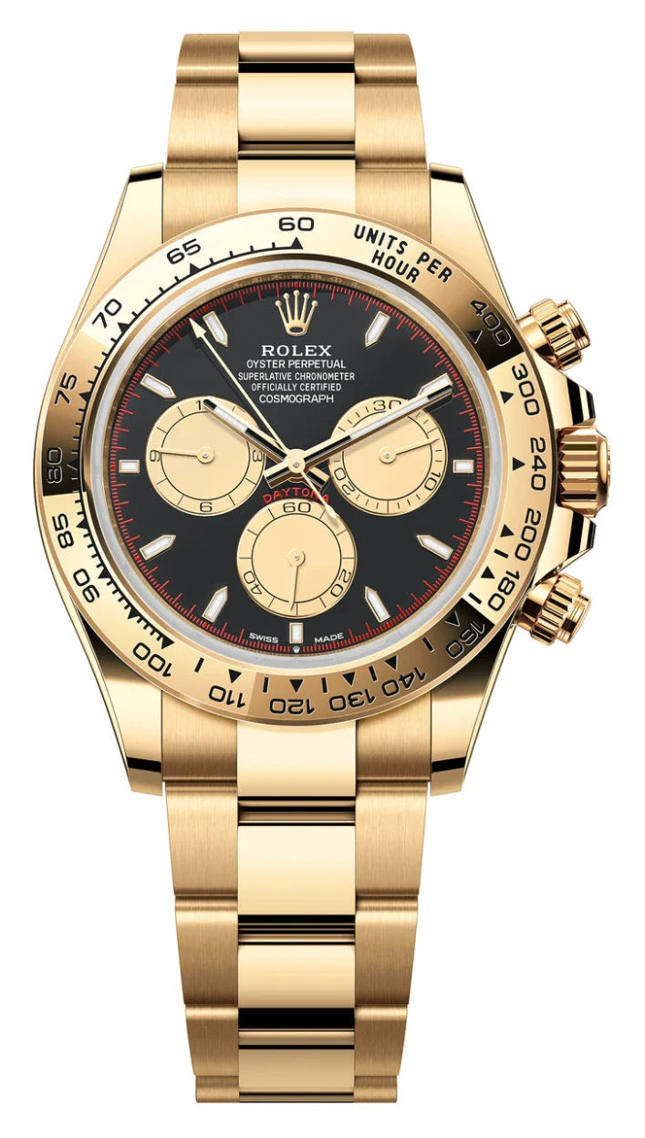 Rolex Cosmograph Daytona 40mm Yellow Gold "Paul Newman" Black Dial - 126508 - New 2025