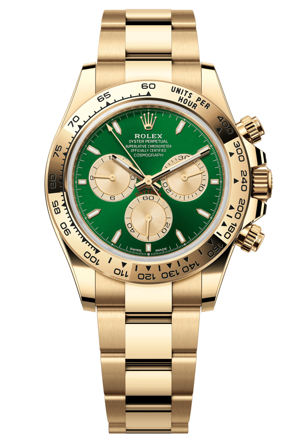 Rolex Cosmograph Daytona 40mm Yellow Gold Green and Golden "John Mayer" Dial - 126508 - New 2025
