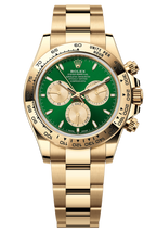 Rolex Cosmograph Daytona 40mm Yellow Gold Green and Golden "John Mayer" Dial - 126508 - New 2025