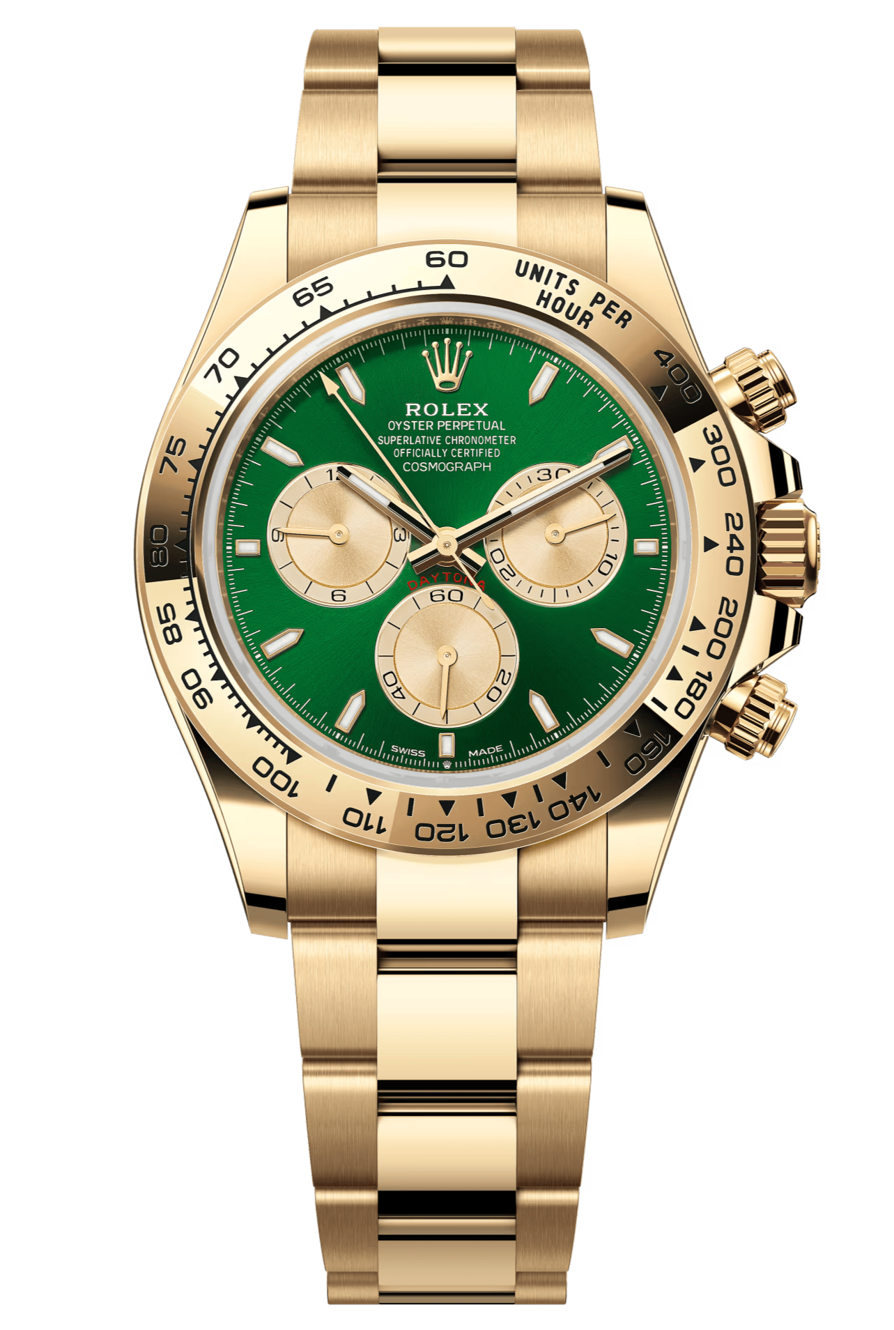 Rolex Cosmograph Daytona 40mm Yellow Gold Green and Golden "John Mayer" Dial - 126508 - New 2025