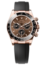 Rolex Cosmograph Daytona 40mm Everose Gold Ceramic Bezel Chocolate Index Dial Oysterflex - 126515LN - New 2025