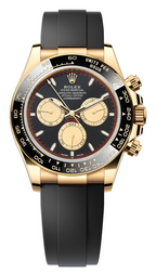 Rolex Cosmograph Daytona 40mm Yellow Gold Ceramic Bezel "Paul Newman" Black Dial Oysterflex - 126518LN - New 2025