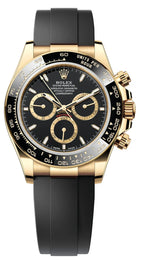 Rolex Cosmograph Daytona 40mm Yellow Gold Ceramic Bezel Black Dial Oysterflex - 126518LN - New 2025