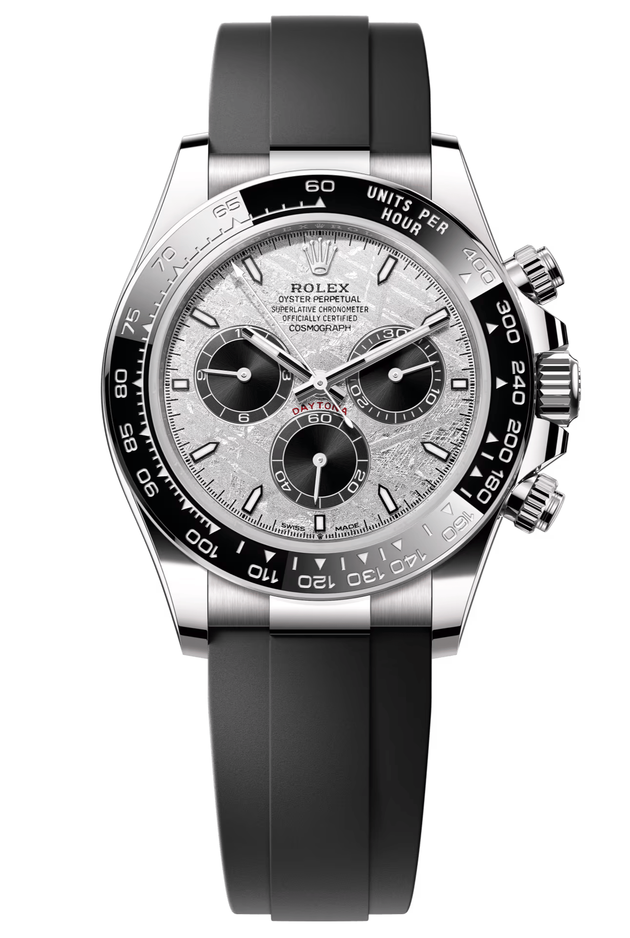 Rolex Cosmograph Daytona 40mm White Gold Meteorite Dial Oysterflex - 126519LN - New 2025
