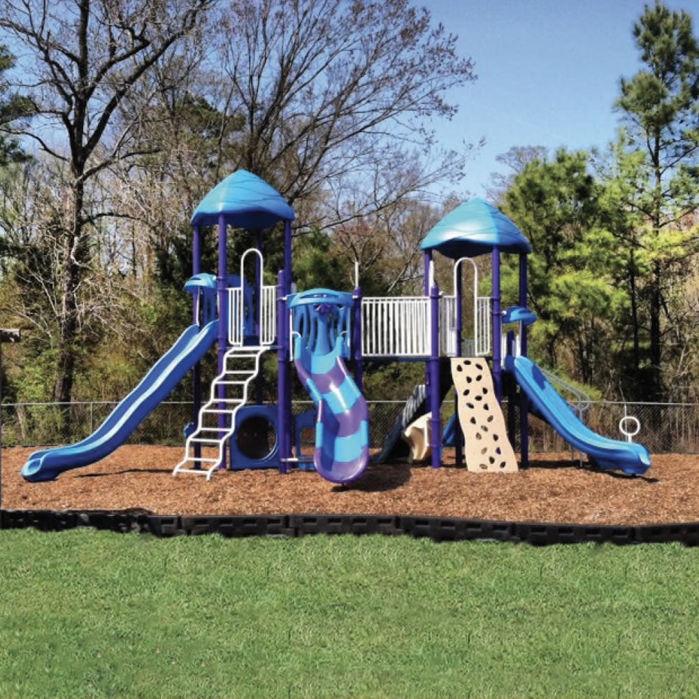 Plastic Playground Border with Spike, 12 Inches Tall