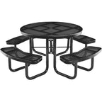 Expanded Metal 46" Round Picnic Table