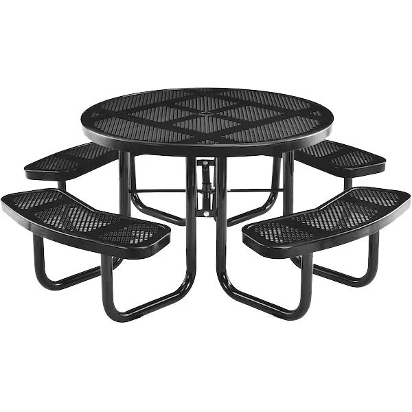 Expanded Metal 46" Round Picnic Table