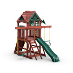 Five Star II Space Saver Wooden Swing Set