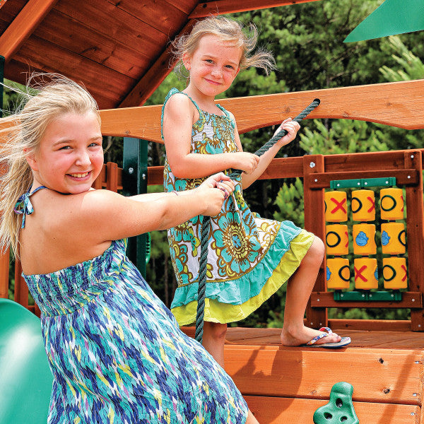 Mountaineer Clubhouse AP Wooden Swing Set