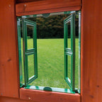 Double Down Wooden Swing Set