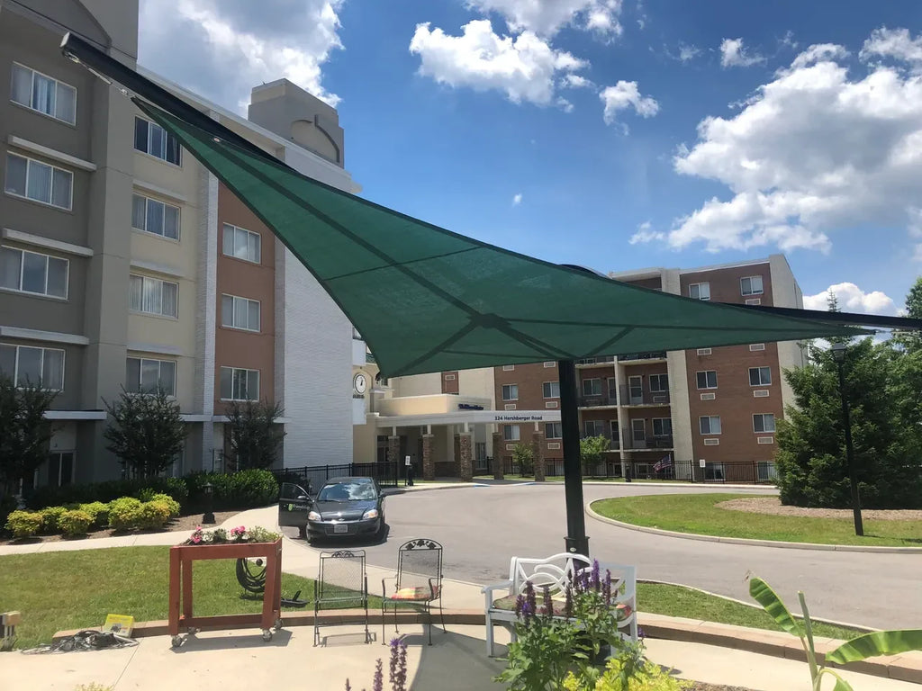 Rotating Shade Sail Structure