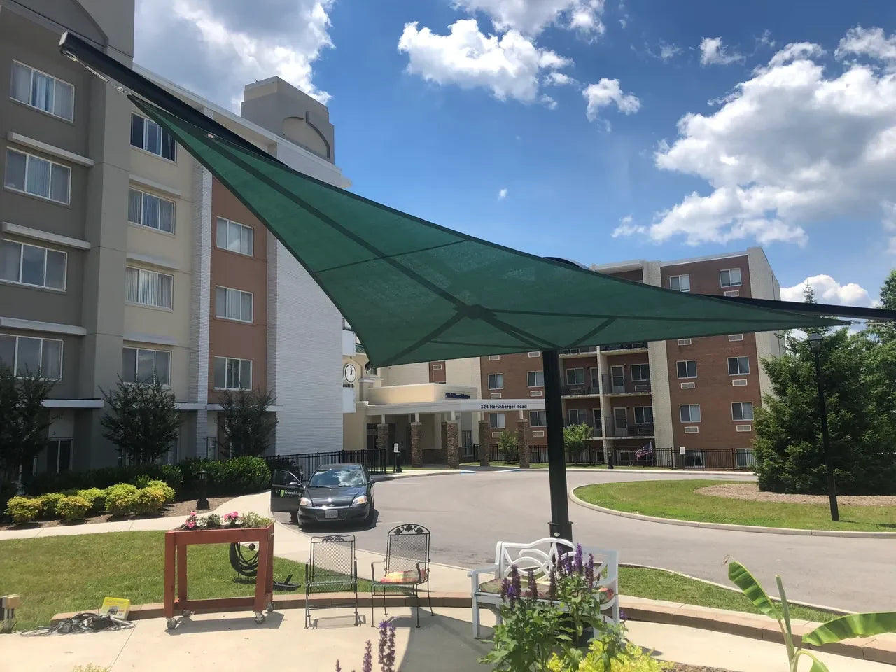 Rotating Shade Sail Structure