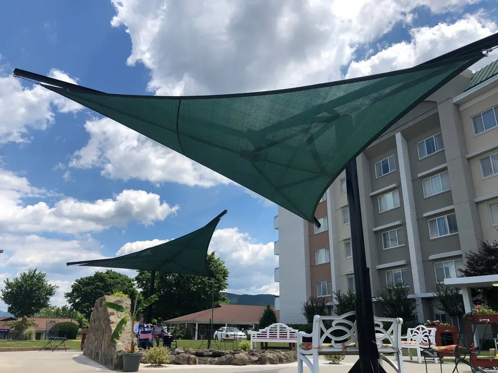 Rotating Shade Sail Structure