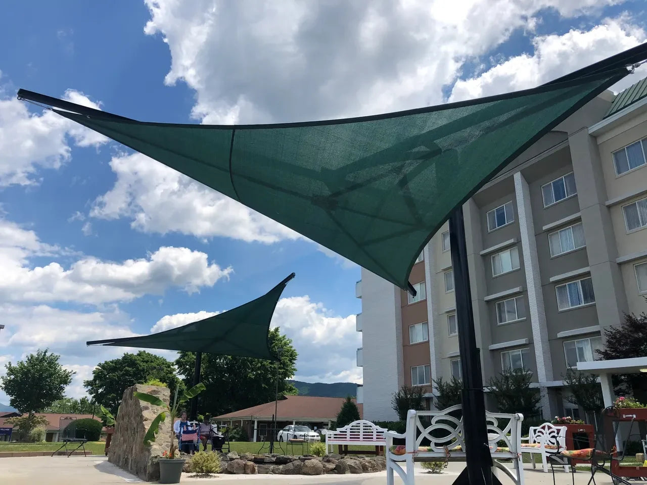 Rotating Shade Sail Structure