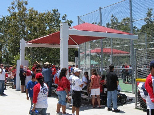Full Cantilever Hip Roof Shade Structure