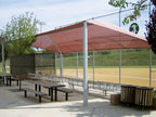Slanted Hip Shade Structure with 4 Posts