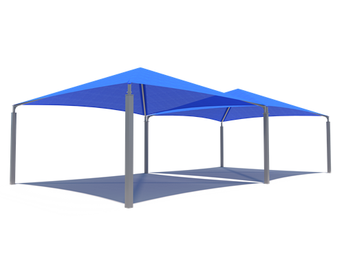 Pyramid Roof Shade Structure