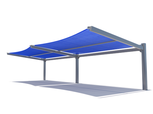 Cantilever Wing Cabled Shade Structure