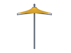 Solana Cantilever Single Post Shade Structure