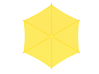 Hexagon Single Post Umbrella Roof Shade Structure