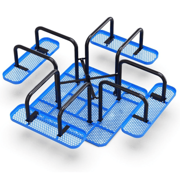 Expanded Metal 46" Square Picnic Table