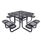 Expanded Metal 46" Square Picnic Table